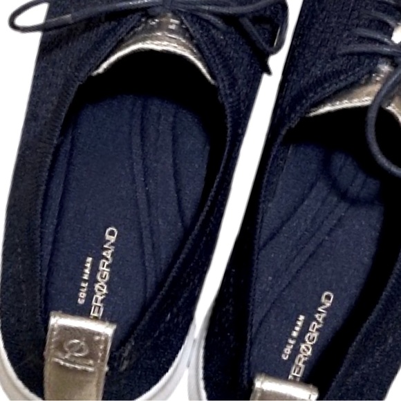 NEW Cole Haan 2.ZERØGRAND Stitchlite Wingtip Navy Oxfords - 8.5B - NWOT. - Picture 5 of 9